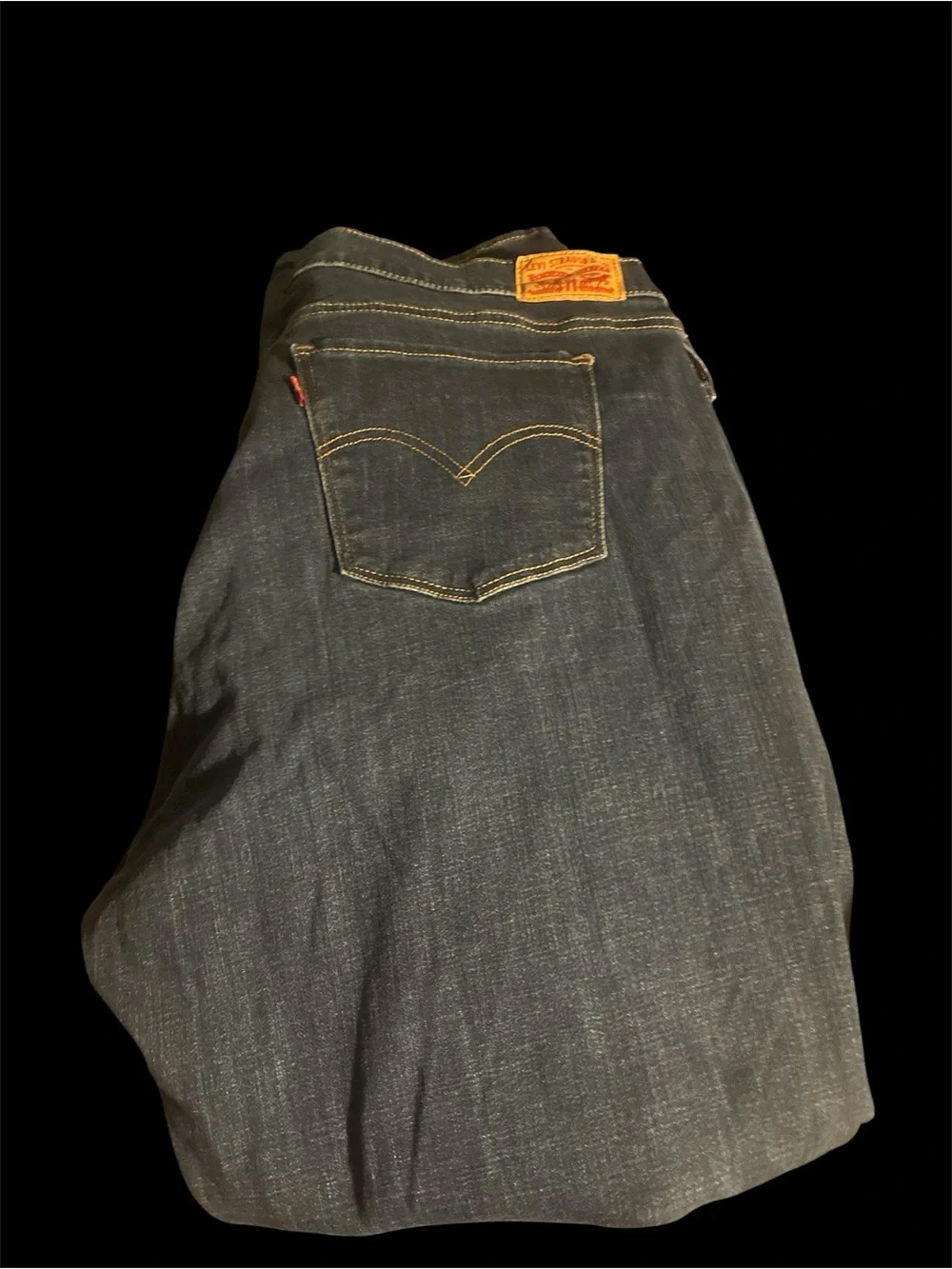 Levi's Classic Straight Leg Jeans Dark Wash Plus Size 20W